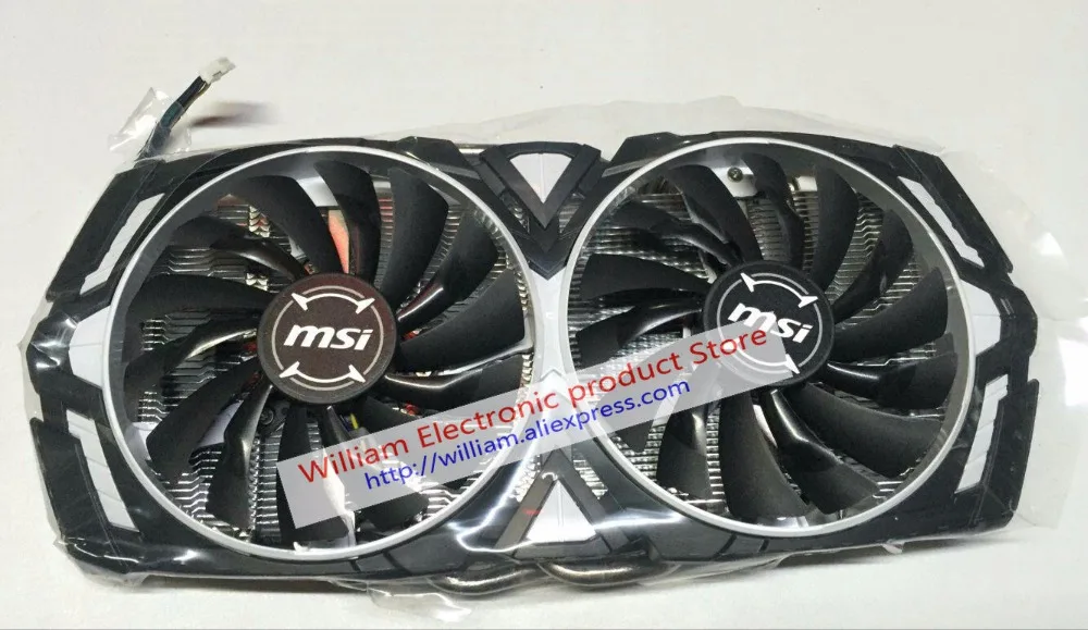 

Original for MSI GTX1080Ti GTX1080 GTX1070Ti GTX1070 GTX1060 ARMOR Graphics Card Cooler Pitch 58X58MM