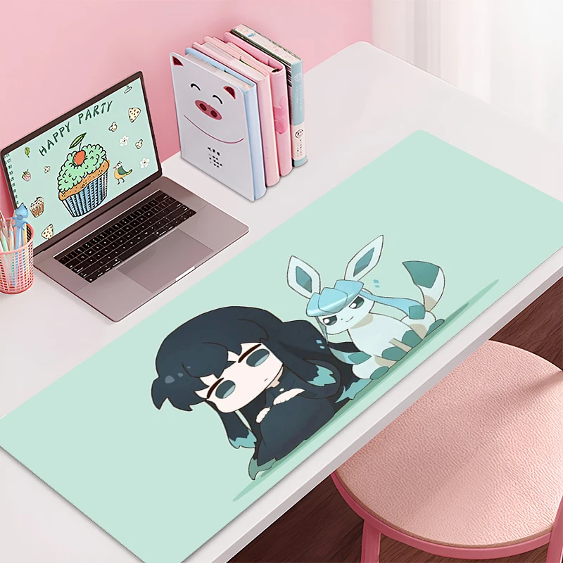 Gaming Mouse Pad Demon Slayer Accessories Office Gamer Keyboard Desk Mat Non-Slip Laptop ground mat Large PC HD carpet Mousepad