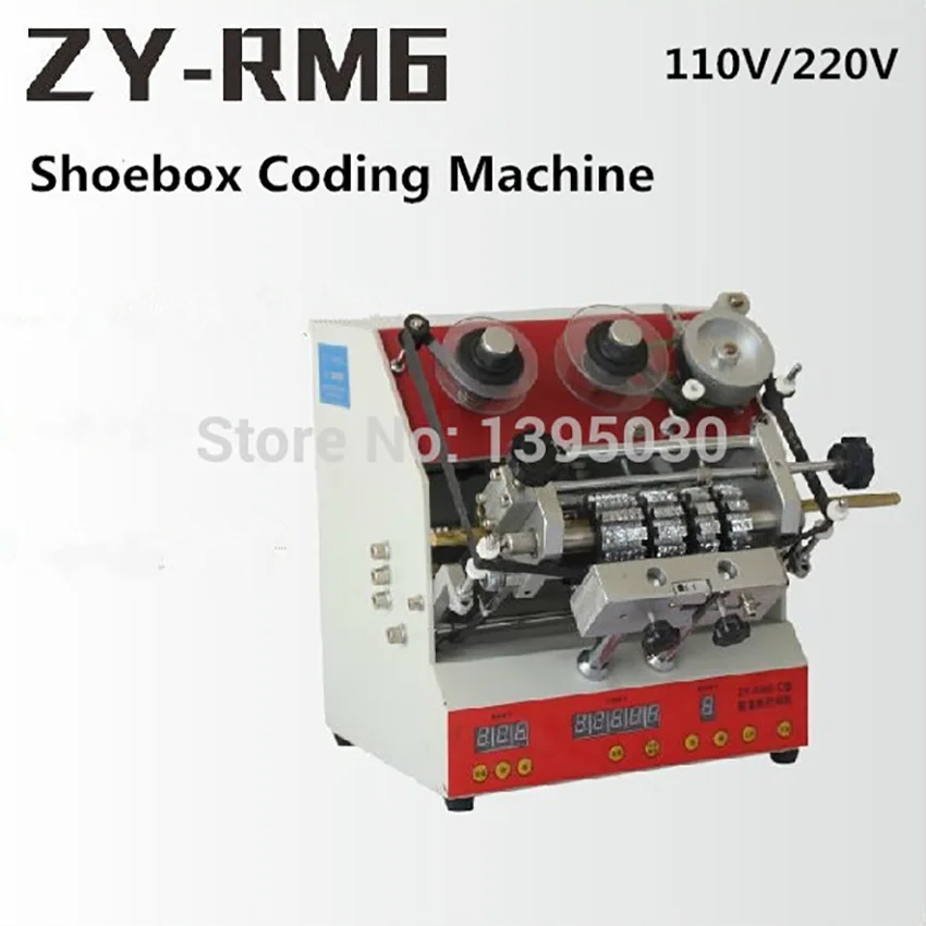 

1pcs ZY-RM6 Semi-Automatic shoebox coding machine Pedal code printer