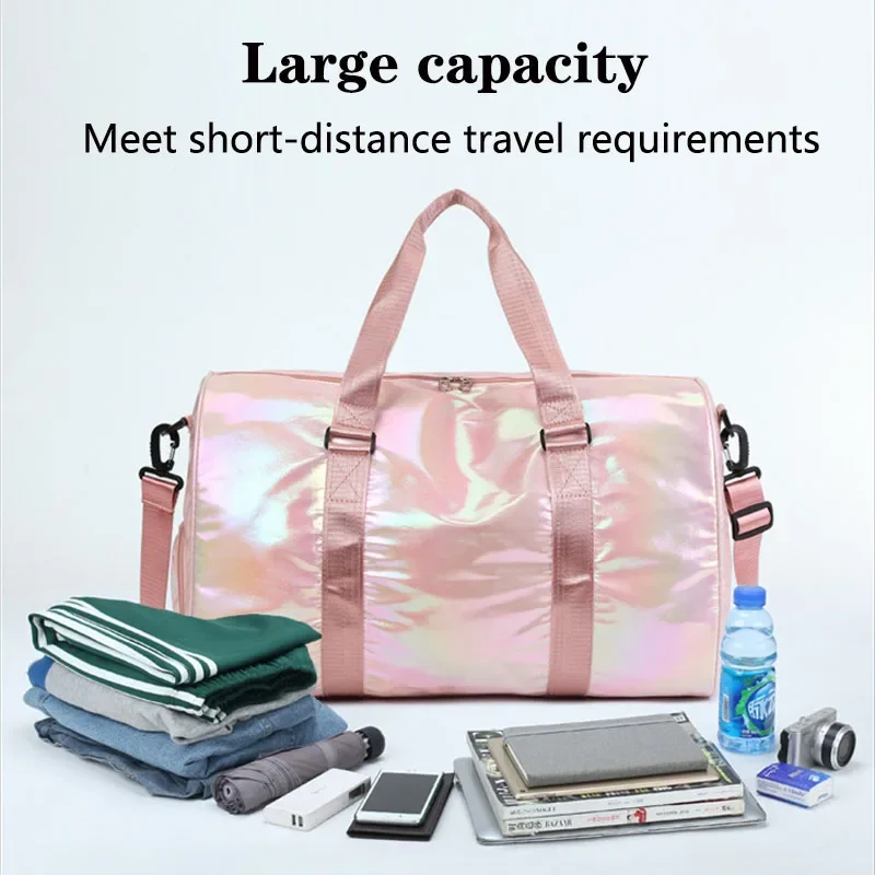 Travel Bag Luggage Storage Zipper Bag Portable,Shoulder,Crossbody Bag Dry And Wet Separation For Sports Fitness Yoga Swimming