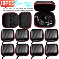 1-10pcs Earphones Storage Bag Wired Headphones EVA Zipper Storage Box Portable Hold Storage Case Container for KZ BA10 AS10 ES4