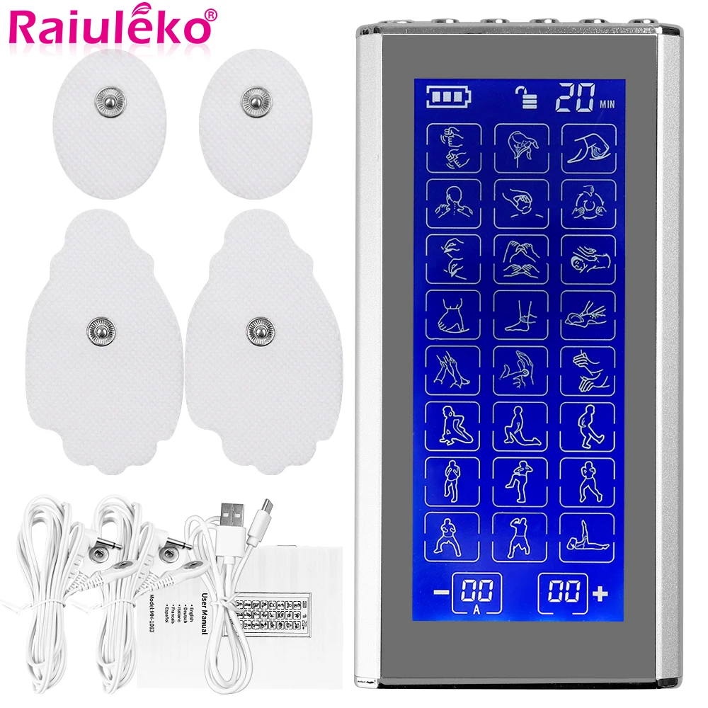 

Eletric tens Acupuncture Physiotherapy Body Massager Pulse EMS Muscle Stimulator Electrostimulation Massage Therapy Health Care