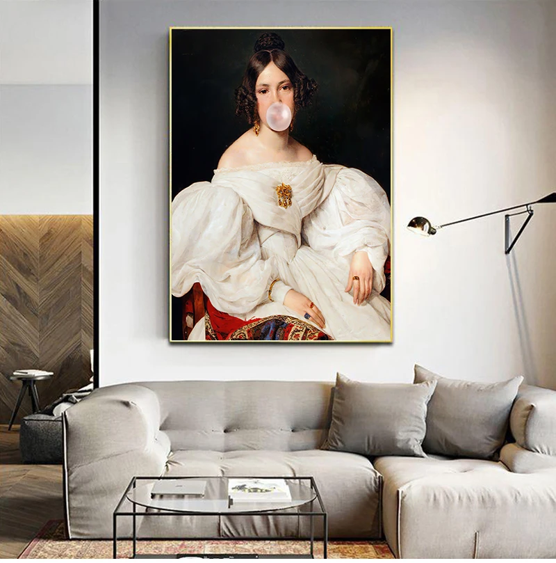 Canvas Prints Painting Wall Art Poster Classical Fashion Art Baroque Modular Picture For Modern For Living Room Home Decor