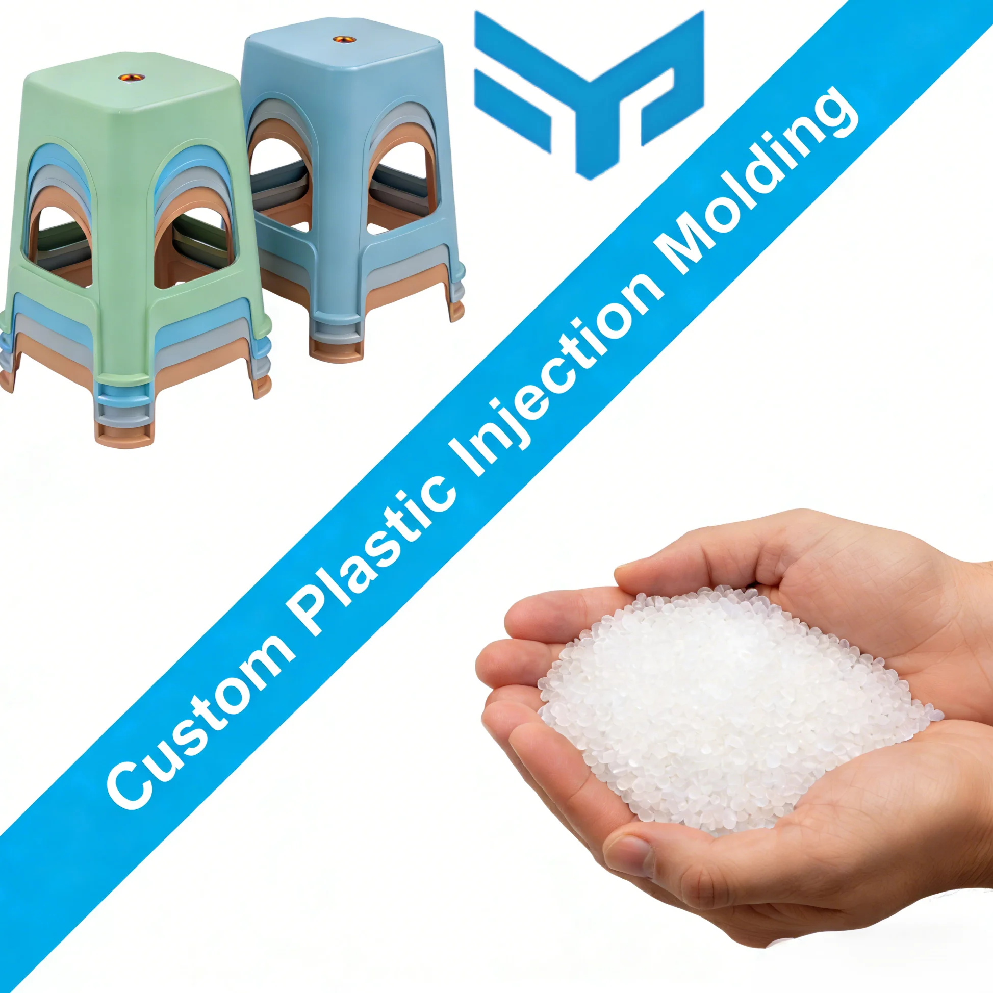 

High Quality Mold Molding Service Reliable Plastic Parts Manufacturer for Thickened Adult Chair Plastic Stool