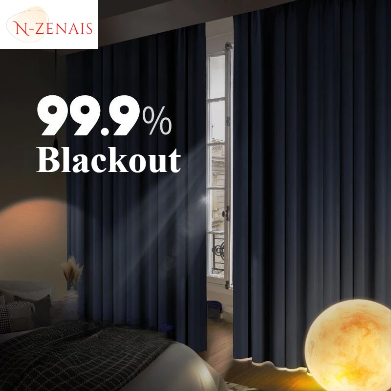 Simple Modern High Precision Blackout Curtains for Living Room Bedroom Dining Window Luxury Thick Elegant Fashion Modern Fabric