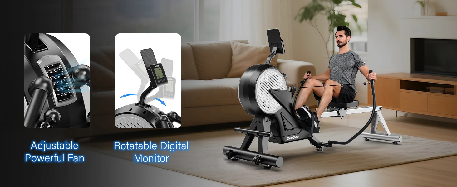 Adjustable Powerful Fan &amp;amp;amp; Rotatable Digital Monitor