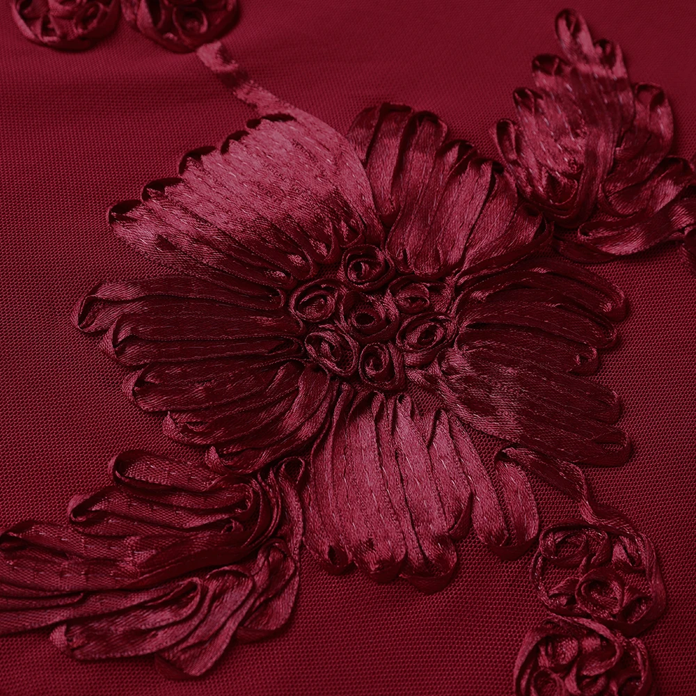 فستان حورية البحر بدون ظهر من Oligai للنساء مناسبة رسمية أنيقة بأربطة فستان شبكي مطرز للحفلات المسائية