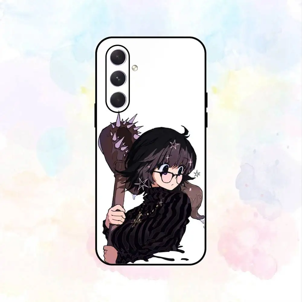S-Shizuku M-Murasaki Anime Capa de telefone para Samsung Galaxy A73, A72, A71, A70, A53, A52, A51, Outros Soft Black Shell