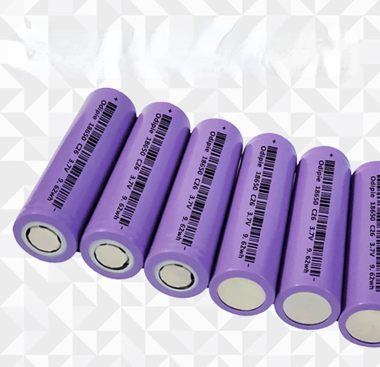 high capacity lithium ion 18650 3.7V 2600mAh rechargeable li-ion power battery 9.62Wh