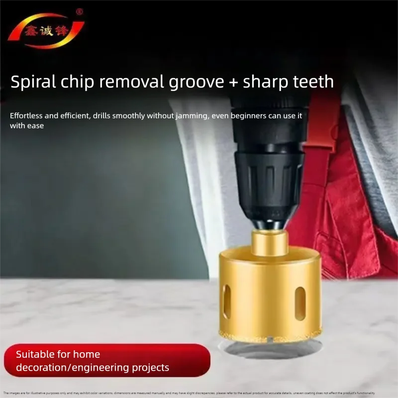 

45mm Diamond Brazed Drill Bit Hole Opener for Ceramic Vitrified Tile Glass Marble Drilling