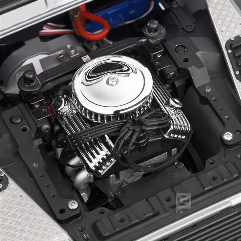 B51C الطراز القديم V8 محرك بالوعة الحرارة العالمي ل 1/10 ل Traxxas TRX4 TRX6 محوري SCX10 90046 RC الزاحف سيارة