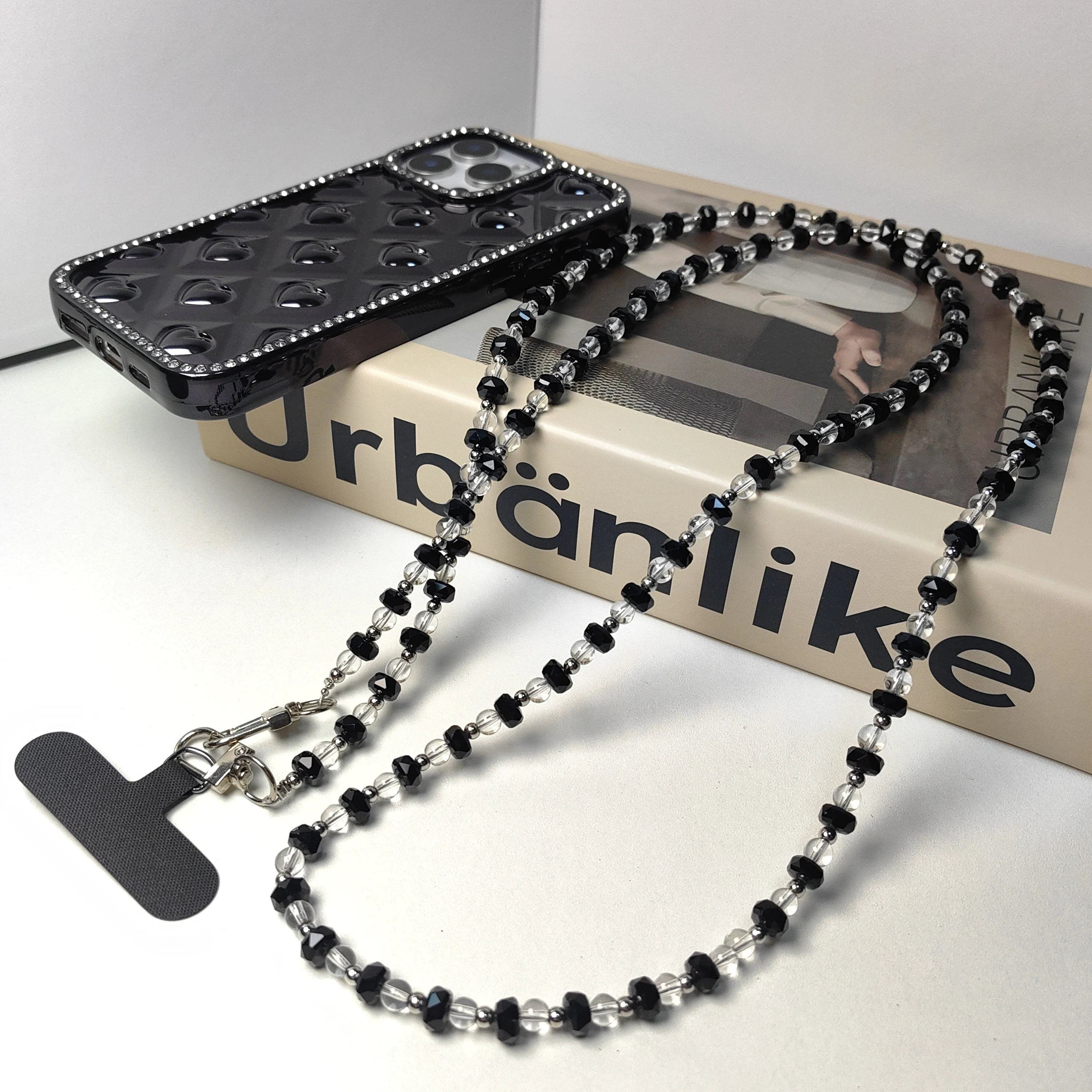 

New Fashion And Trendy Colorful Mobile Phone Pendants, Lanyards, Beaded Chains, Key Chains, Girl's And Couple's Gifts