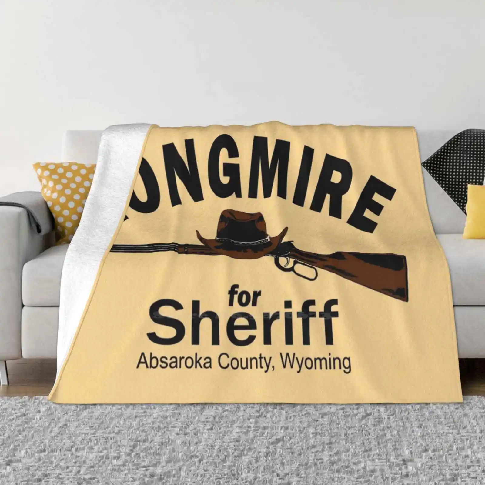 Longmire For Sheriff Four Seasons Comfortable Warm Soft Throw Blanket Walt Longmire Vic Ferg Branch Henry Hector Absoroka