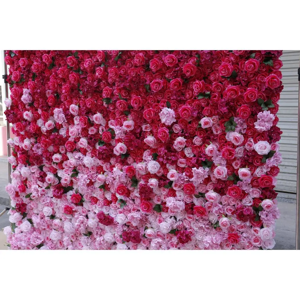 FSDKX High-quality Custom-made Artificial Silk Rose Perfect for Wedding Stage and Venue Background Decoration Flower Wall
