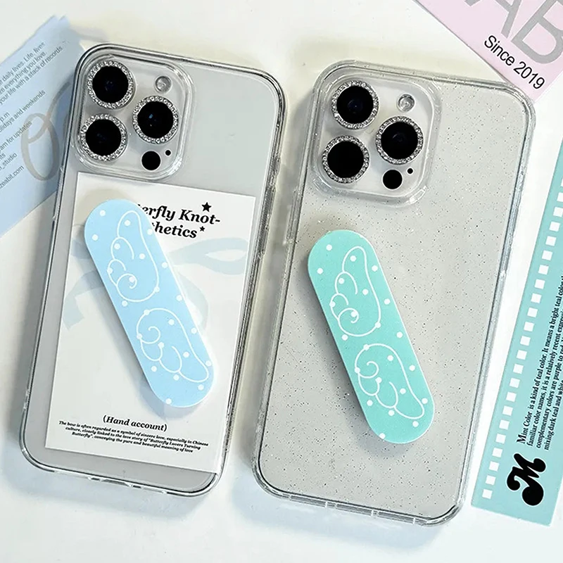 Niedliche Cartoon-Flügel Y2K personalisierter Pflaster-Handyhalter, geeignet für Handys und Handyhüllen