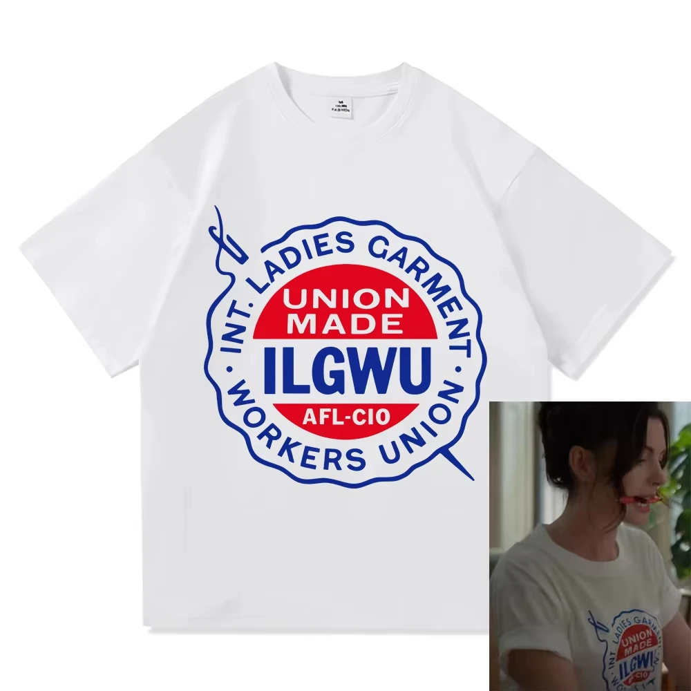 Camiseta Andy Sachs Wear ILGWU The Devil Wears Prada 2, roupas masculinas/femininas, roupas Harajuku, camisetas vintage de algodão de alta qualidade