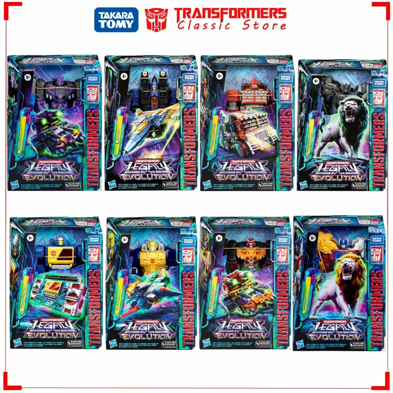 Mainan Transformers takaratomy วิวัฒนาการแบบดั้งเดิมการเดินทาง14ซม. LEO PRIME-Tarn-Hawk-dirge-bludgeeon-trashmaster-Rewind Autobots คลาสสิก