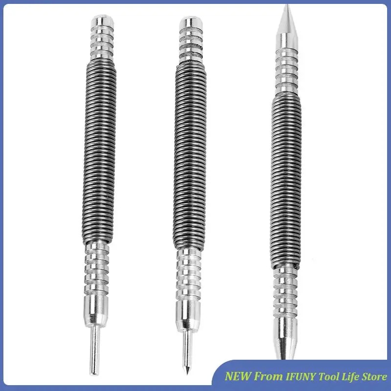 

3 Pcs Nail Set And Hinge Pin Tool Center Punch Spring Loaded Nail Set For Door 1/32 Inch 1/16 Inch Dual Head, 1/8 Inch New