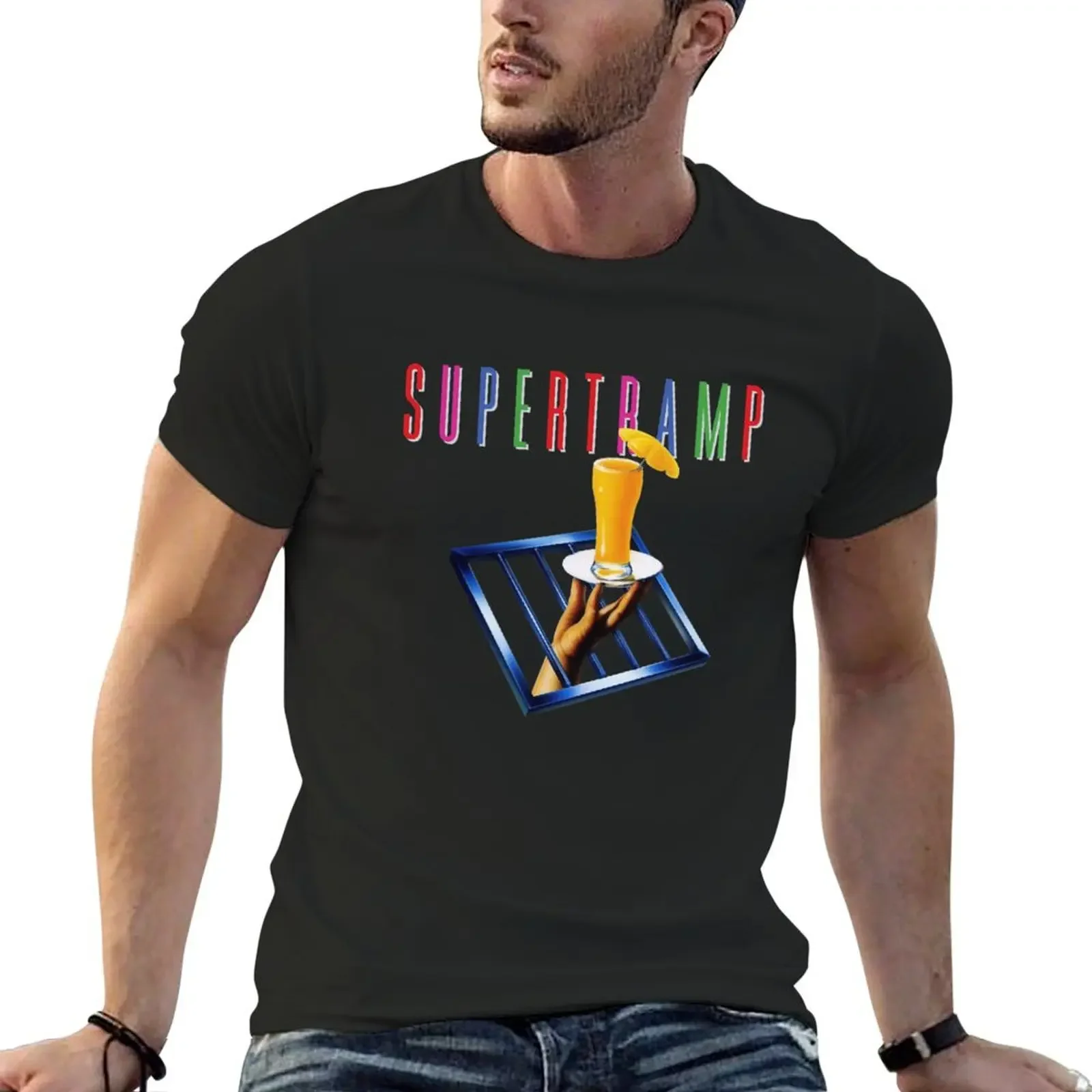 

Футболка Supertramp, аниме, винтажные топы, мужские футболки