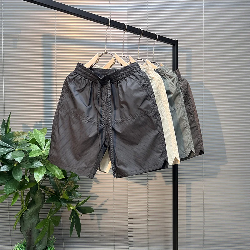 

2026 Summer Thin Punched Quick-drying Shorts For Men's Trendy Brand Outdoor Loose Versatile Sports Leisure Five-point Shorts