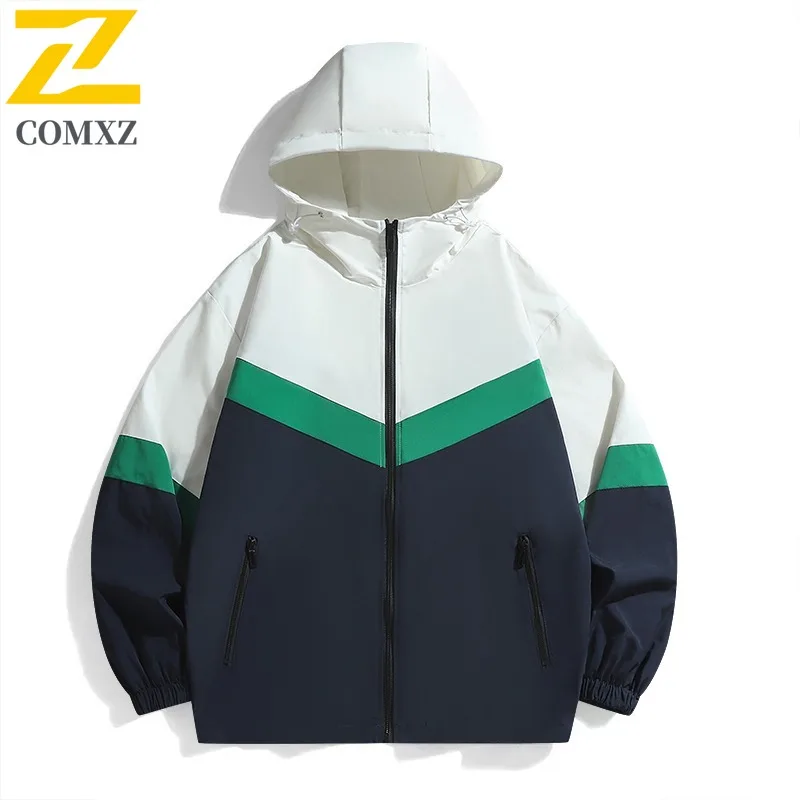 Brand Luxury New Jacket 2025 Classic Hooded Outdoor Camping Windproof Coat Casual Trendy Sportswear Thin Spring Autumn Garment
