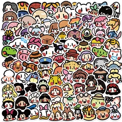 100Pcs Cartoon Cute Oldschool Stickers Retro Pack for Kids Travel Luggage Notebook Phone Helmet Decoration Graffiti Decals