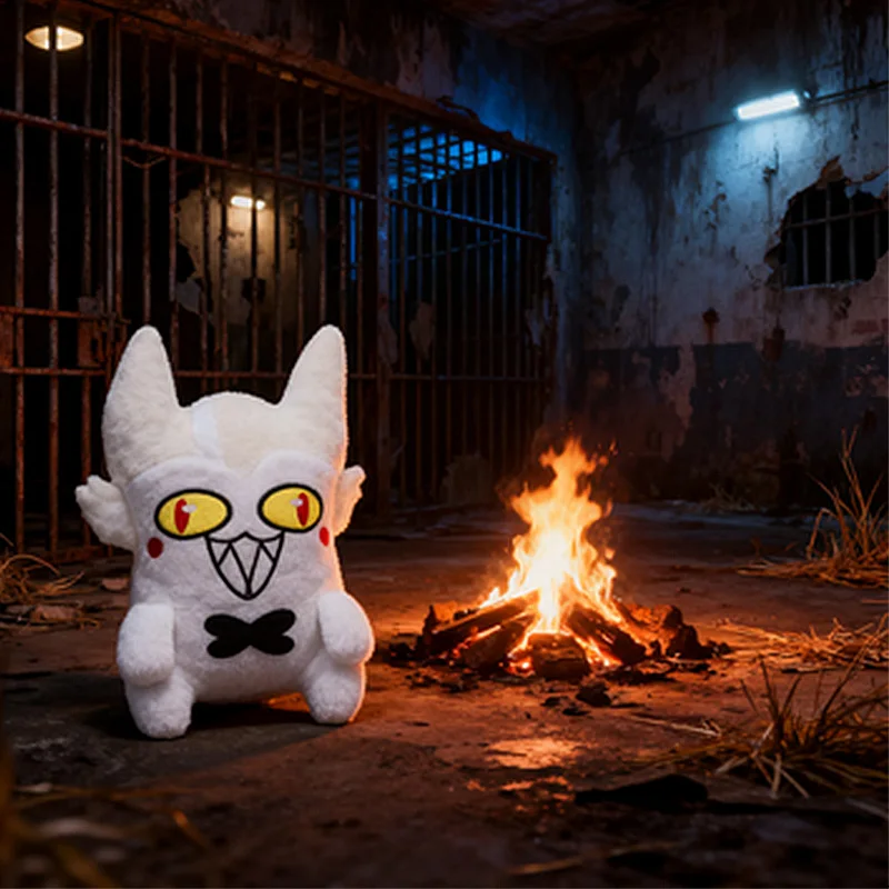 25CM Cursed Cat Alastor Cosplay Plush Plushies Cartoon Hotel Fantasy Props Xmas Birthday Gifts Mascot Costume Halloween Gifts