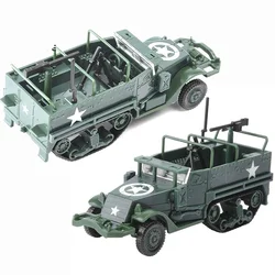 1:72 m3ハーフトラック軍用車両組み立てモデルおもちゃの鎧車アクションフィギュア用