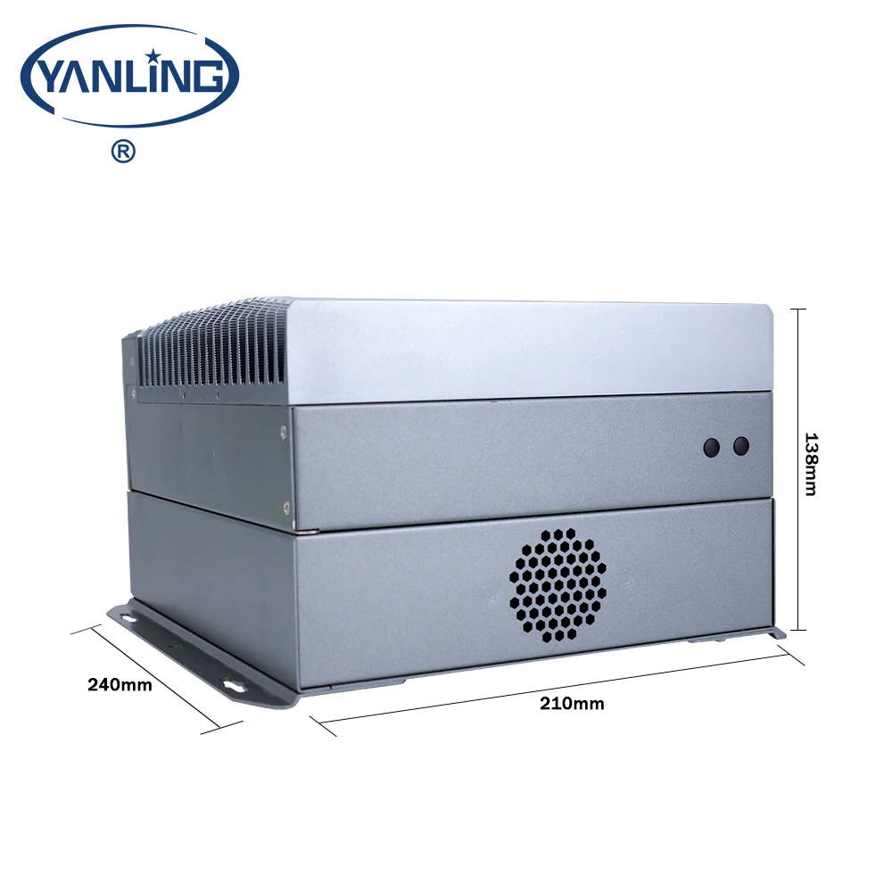 Yanling intel core i3 6100t i5 6500t i7 6700t industrial fanless mini pc com cartão sim 1 pcie x16 1 pci expansão slot