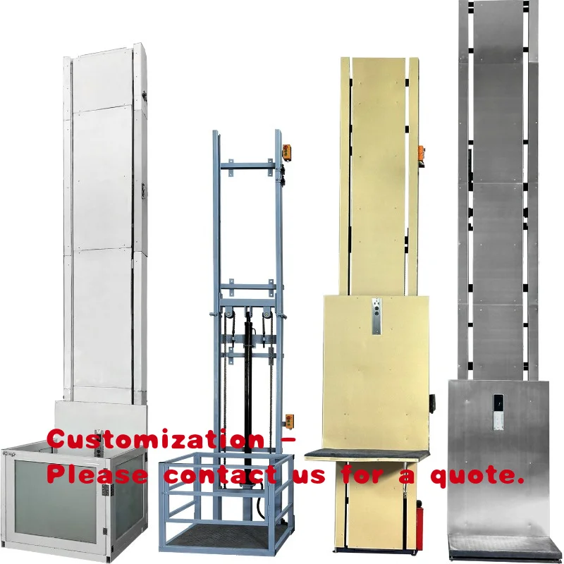 custom.Hydraulic Lift Platform Home Use Construction Hoist Warehouse Factory Store Cargo Elevator S