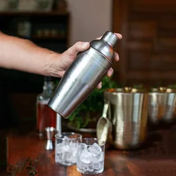 Stainless Steel Cocktail Shaker Bartending Tools Bartender Kit Boston Martini Sharker Drink Mixer 1Pcs
