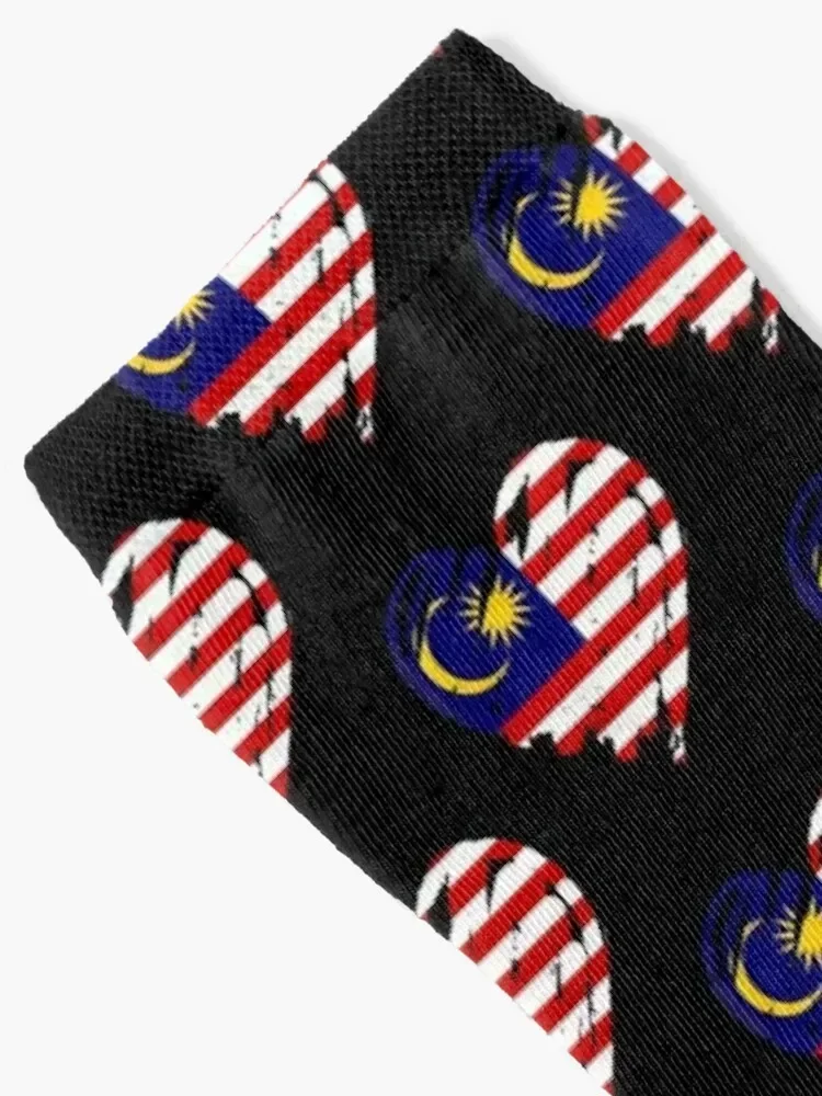 I Love Malaysia Socks custom Stockings man Thermal man winter winter Socks Girl Men's