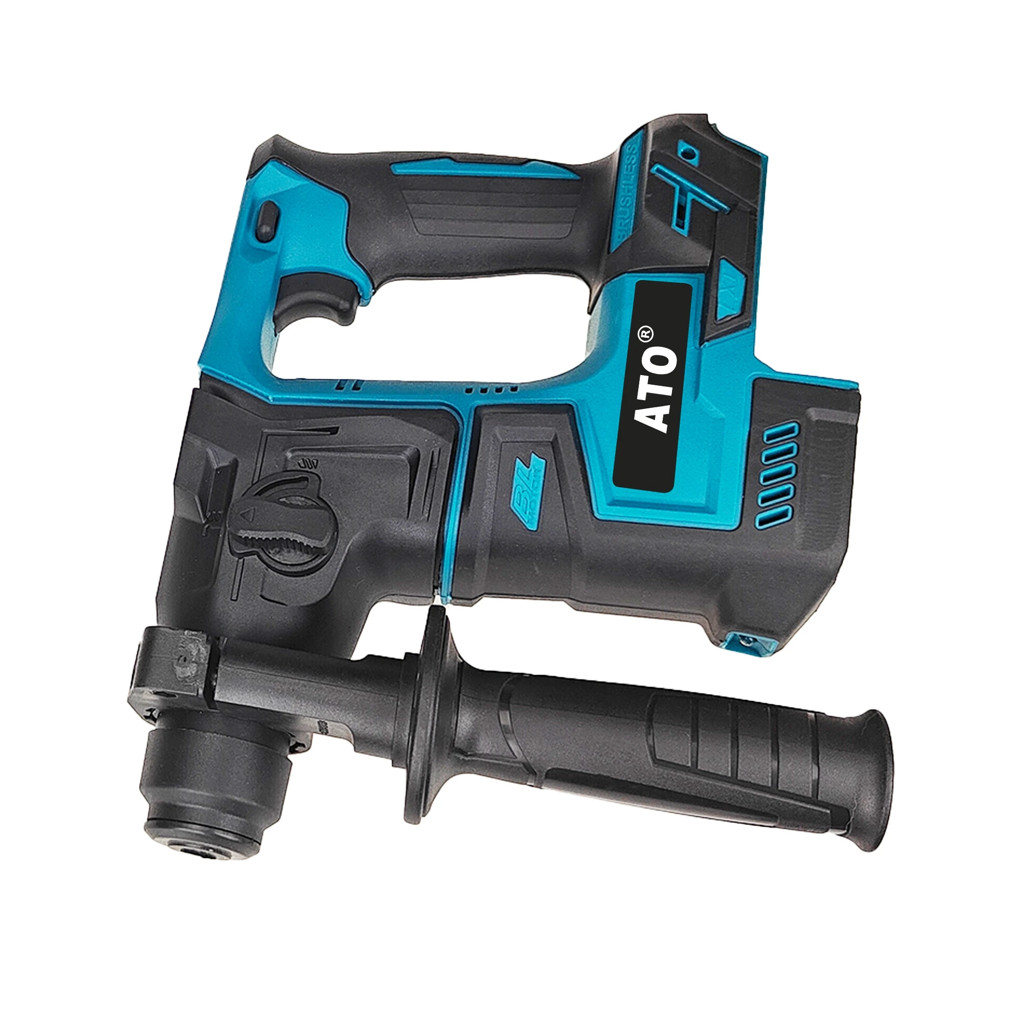 ATO 4800ipm Cordless Hammer Drill Brushless Rechargeable Rotary Hammer Drilling and Chiseling Tool for Makita 18V Battery