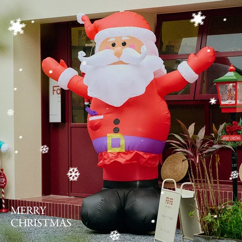 Christmas Decorations Climbing Windows Santa Claus Inflatable Air Model Theme Scene Decoration Pendants Hanging Decorations