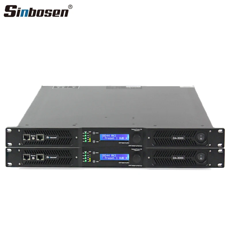 4 Channel 6500W Class D Bass Amplifier High Power Stage Live Sound Equipment