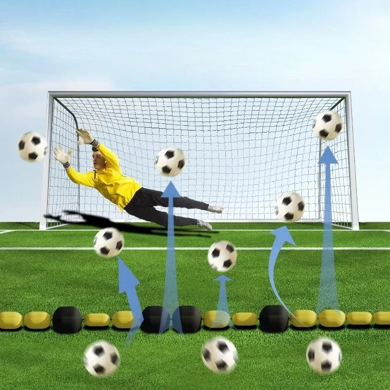 ゴールキーパートレーニングリバウンドチェーン障害物マーカーゴールキーパーダイビング反応サッカートレーニング補助具ポータブル耐久性のある環境に優しいEVA