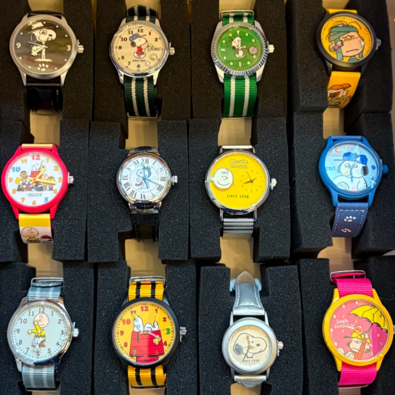 New Version Boxfun Snoopy Blind Box Friend Series Mystery Box Kawaii Cute Cartoon Watch Anime Peripherals Trendy Toys Gift Watch