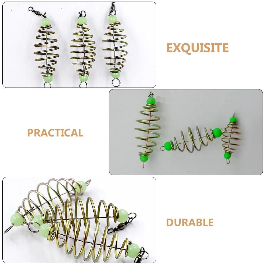 20 Pcs Carp Spring Feeder Bait Fishing Lures Portable Carrier Catfish Tackle Carbon Steel