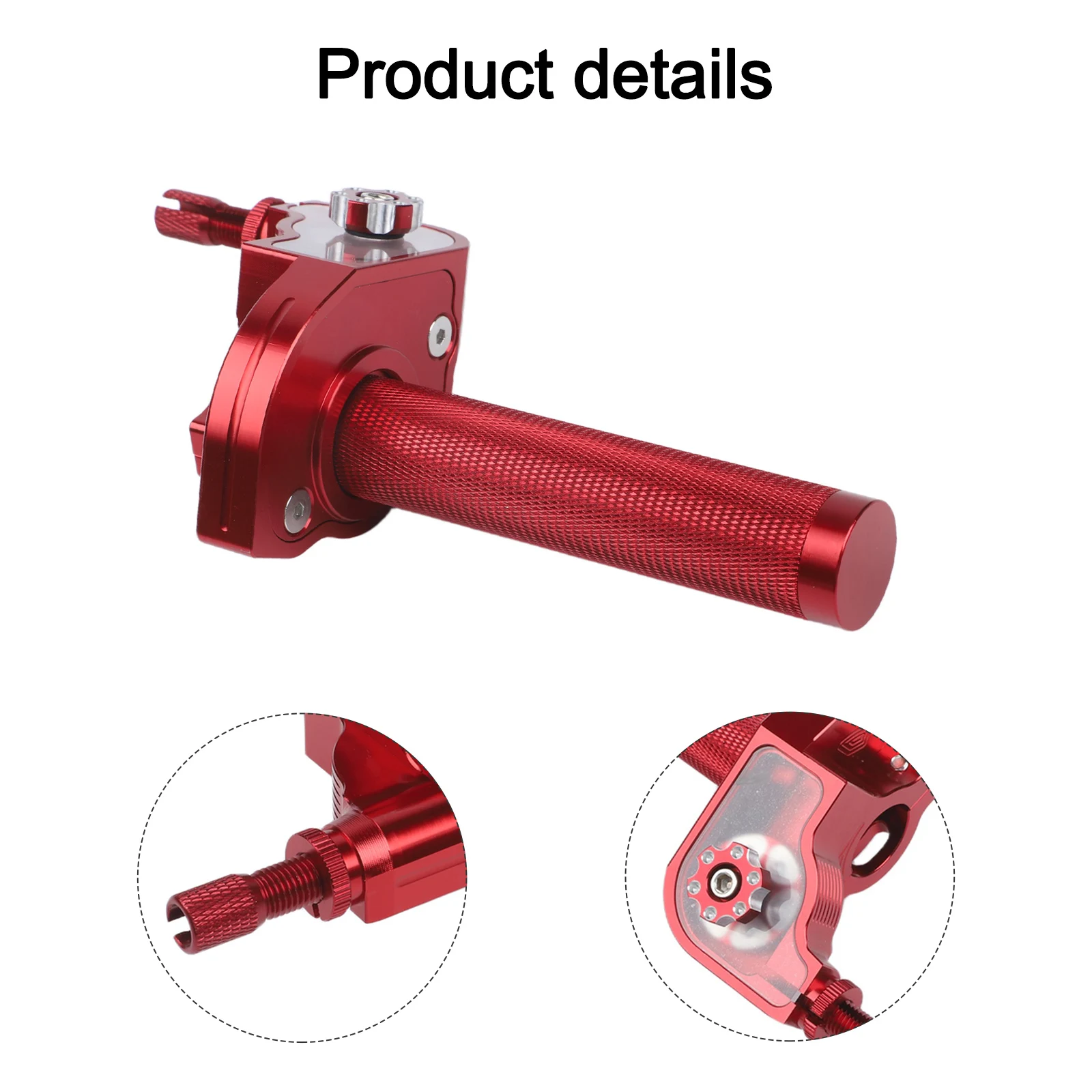 Motorcycle Accelerator Grip Cover Constructed from Aluminum Alloy Compatible with 7/8 inch 22 mm Handlebar Diameter