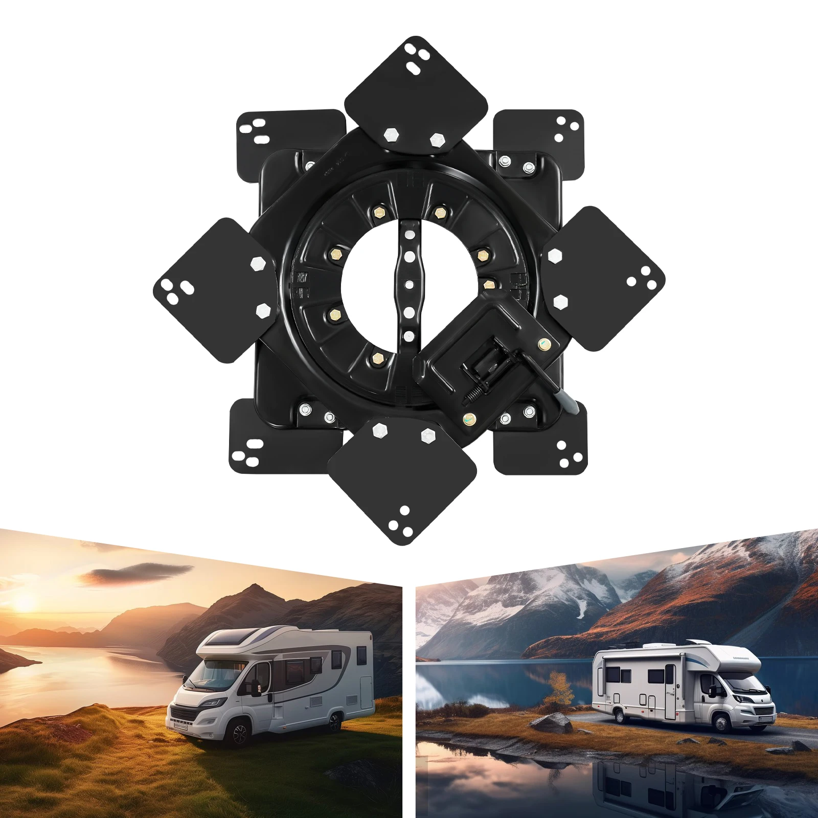 

Поворотное основание сиденья для поворота сиденья Vw T5 T6, 360° ° Поворотная опорная пластина сиденья Поворотный стол сиденья