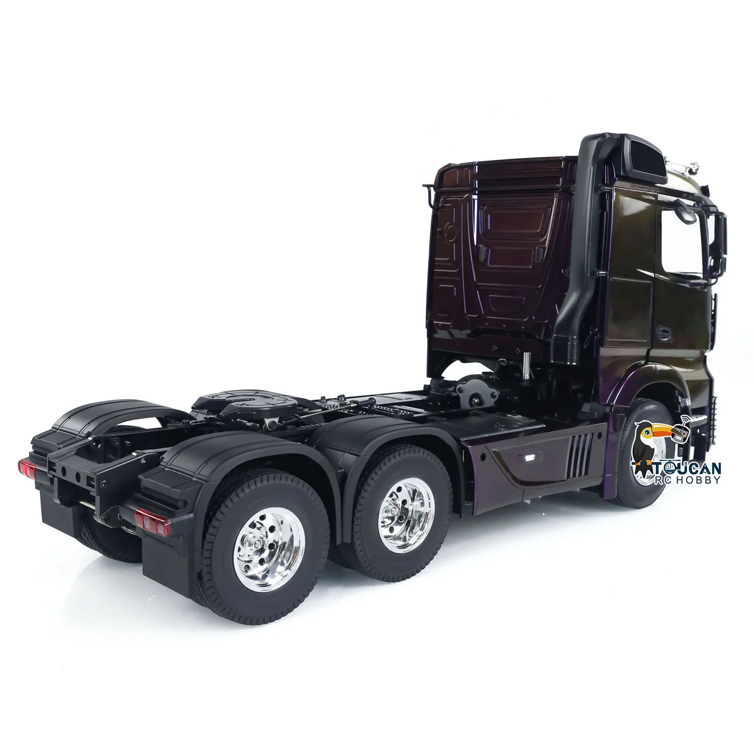 Customized 1/14 RC Tractor Truck 6x4 Remote Control Car Painted Assembled Model Light Sound Set Rotating Lights TOUCAN RC HOBBY