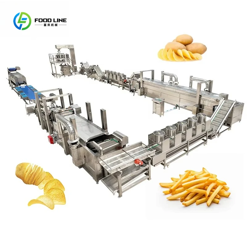 Máquina para fabricar patatas fritas Máquina para fabricar patatas fritas Máquina de informe de proyecto para patatas fritas y patatas fritas
