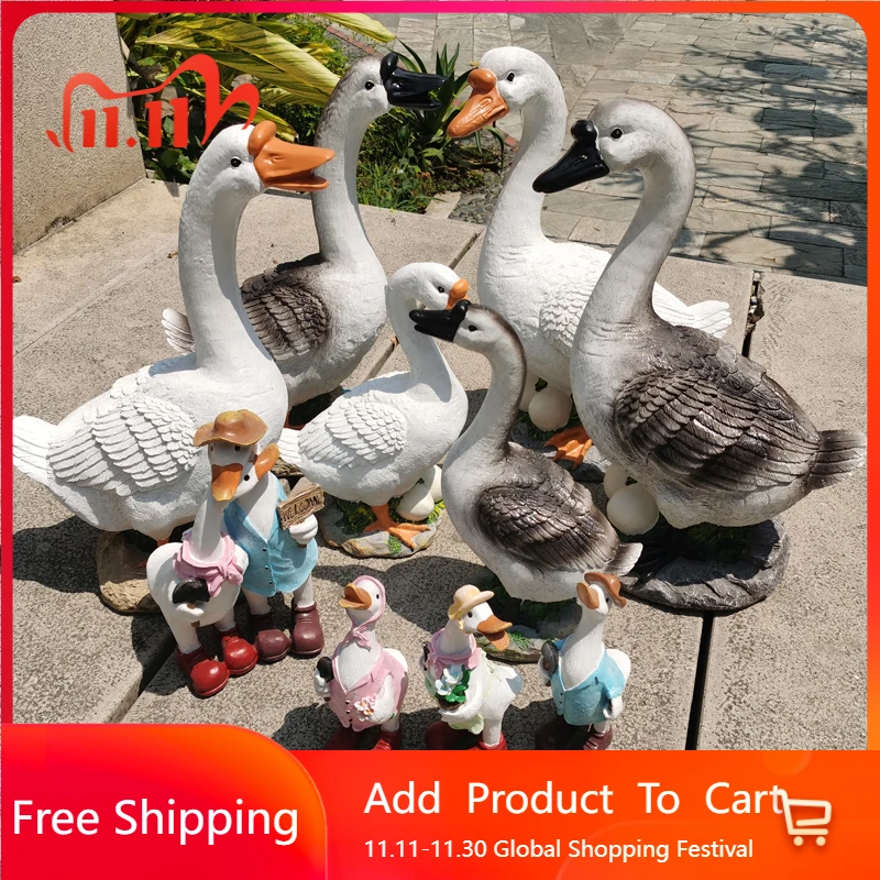 

Animals Artificial Garden Decor Modern Universal Cute Chinese Garden Accessories Design Esculturas Y Figuritas Garden Ornaments