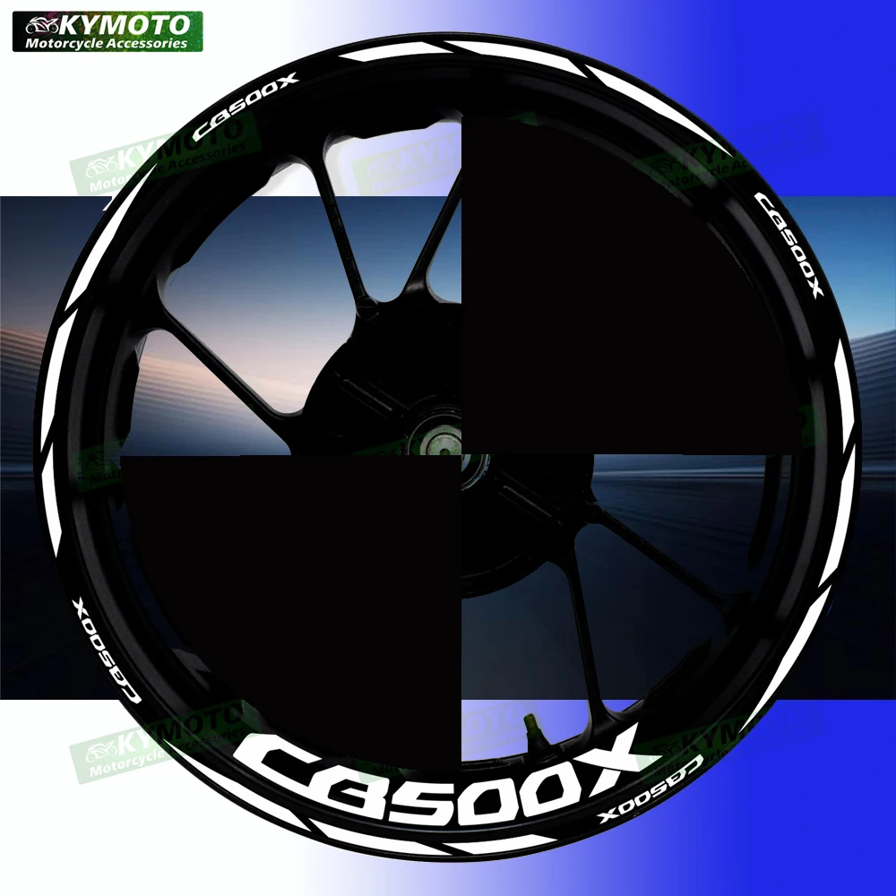 

Для Honda CB500X CB 500X аксессуары для мотоциклов 17-дюймовые наклейки на передние и задние колеса обтекатель светоотражающие наклейки украшения