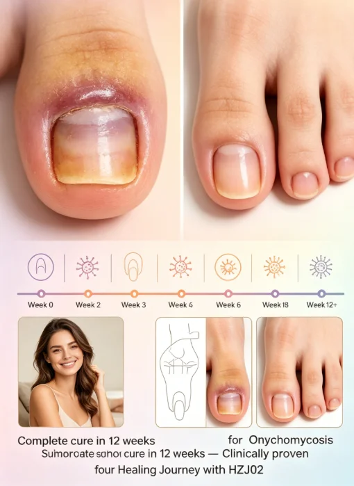HZJ02 Rechargeable Nail Fungus Laser with 7-Minute Auto Timer for Easy Daily Nail Care