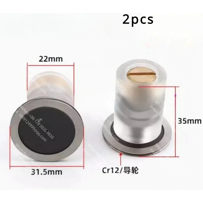 Rouleau de guidage pour découpe à fil EDM, rouleau de poulie Ø22mm* Longueur 35mm, assemblage complet avec support en plastique pour machine CNC
