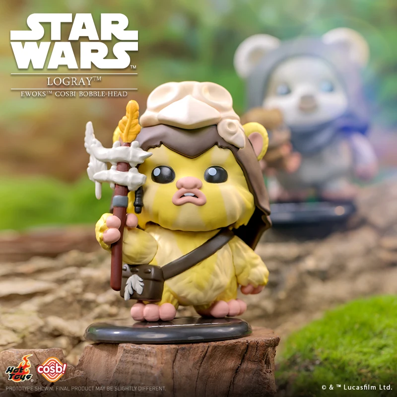 Mainan Populer RESMI STAR WARS Ewoks Cosbi Bobble-Head Koleksi Gambar Kotak Buta Hadiah Misterius Natal