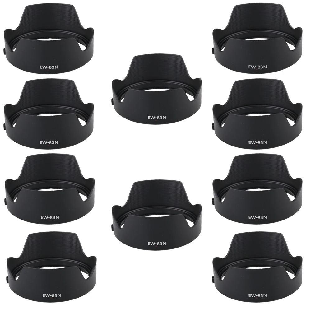 1-10pcs EW-83N Reverse Petal Flower Lens Hood Cover Protector 77mm for Canon EOS R5 R6 RP RF24-105mm F4L IS USM Camera Lens