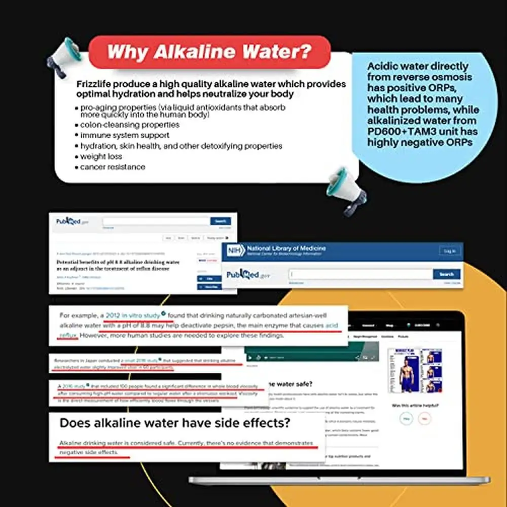 Filtro de água ro sem tanque de alto fluxo 600gpd sistema compacto de equilíbrio de ph alcalino 1.5:1 redução tds painel de exibição inteligente snap-fill