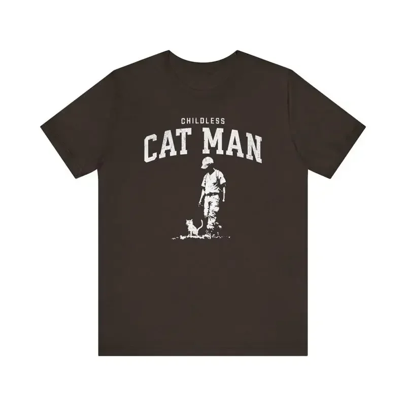 Childless Cat Man T Shirt Vintage Design